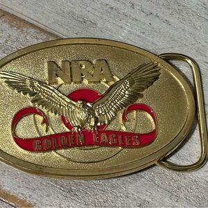 NRA Golden Eagles Belt Buckle